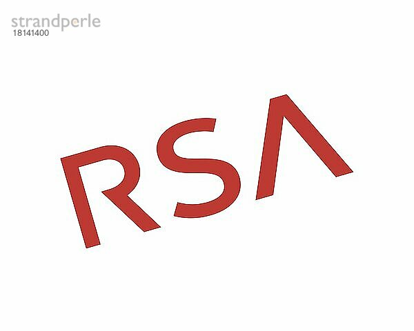 RSA Security  gedrehtes Logo  Weißer Hintergrund