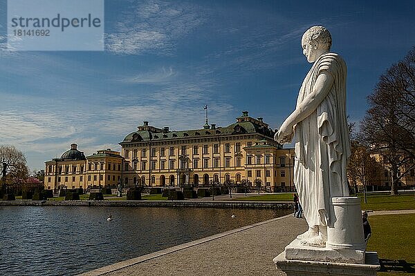 Schloss  Drottningholm  Schweden  Europa