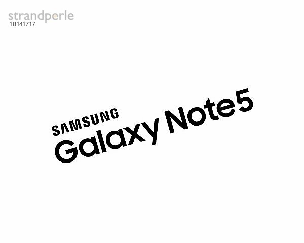 Samsung Galaxy Note 5  gedrehtes Logo  Weißer Hintergrund