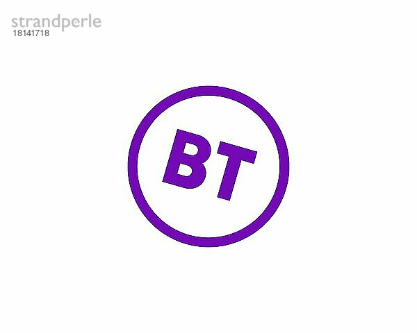 BT Mobile  gedrehtes Logo  Weißer Hintergrund B