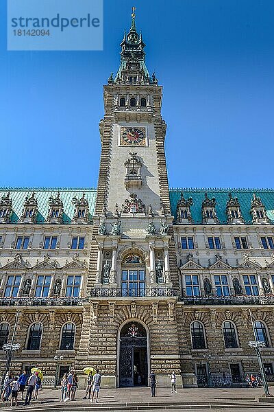 Rathaus  Rathausmarkt  Hamburg  Deutschland  Europa