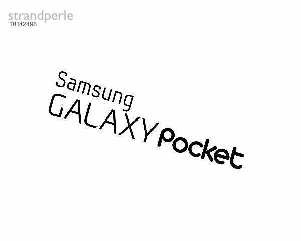 Samsung Galaxy Pocket  gedrehtes Logo  Weißer Hintergrund B