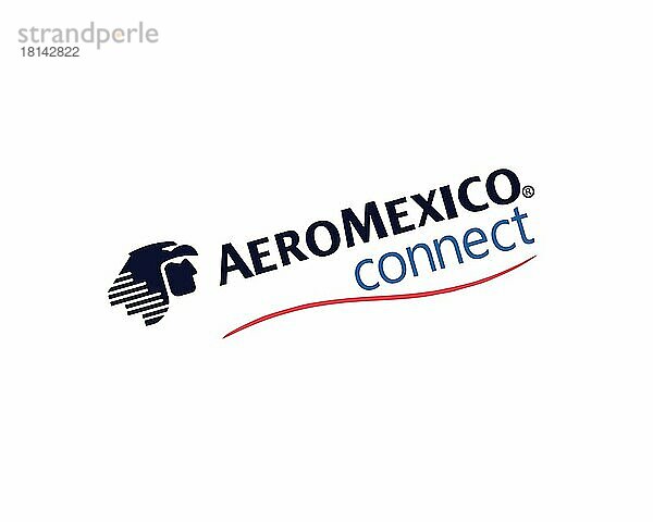 Aerome?xico Connect  gedrehtes Logo  Weißer Hintergrund