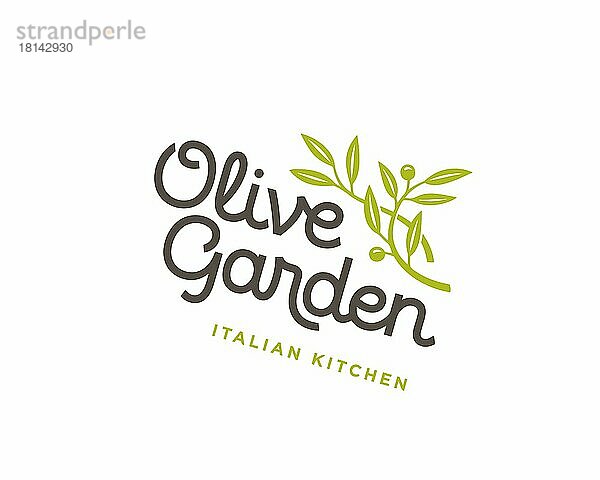 Olive Garden  gedrehtes Logo  Weißer Hintergrund B