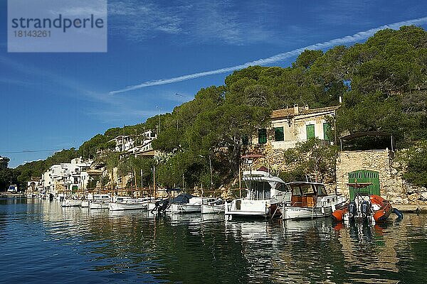 Fischerhafen in Cala Figuera  Mallorca  Balearen  Spanien  Europa