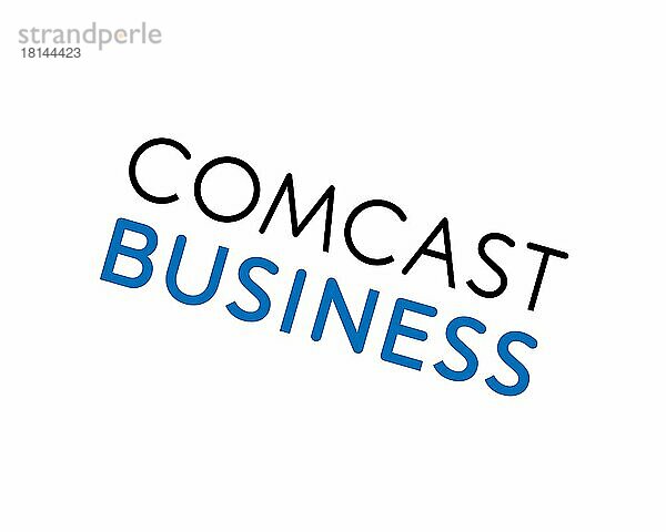Comcast Business  gedrehtes Logo  Weißer Hintergrund B