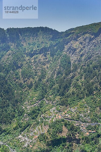 Bergdorf Curral das Freiras  Zentralgebirge  Madeira  Portugal  Europa