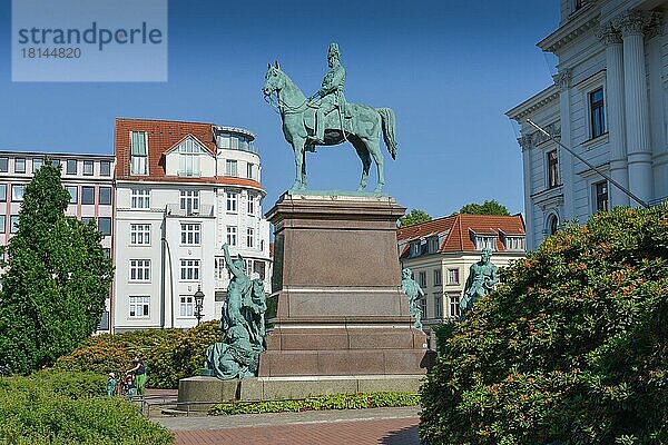 Kaiser-Wilhelm-Denkmal  Platz der Republik  Altona  Hamburg  Deutschland  Europa