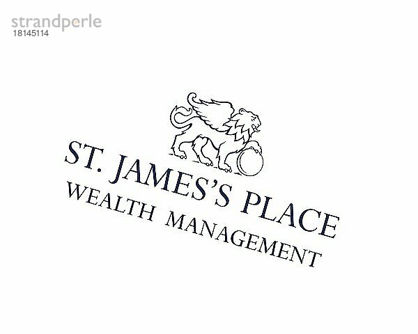 St. James's Place plc  gedrehtes Logo  Weißer Hintergrund B