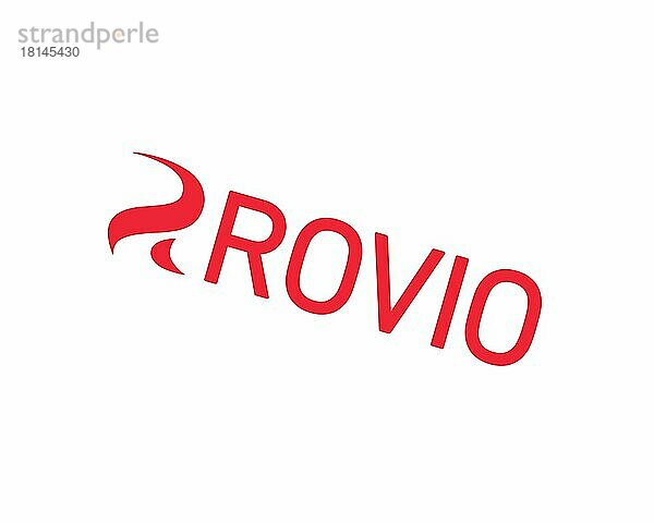 Rovio Entertainment  gedrehtes Logo  Weißer Hintergrund B