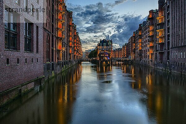 Wasserschlösschen  Speicherstadt Hamburg  Deutschland  Europa