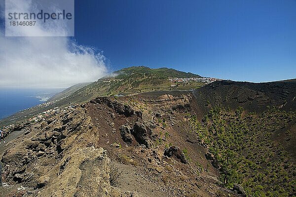 Vulkan San Antonio im Monumento Natural de los Volcanes de Teneguia Park  La Palma  Kanarische Inseln  Spanien  Europa