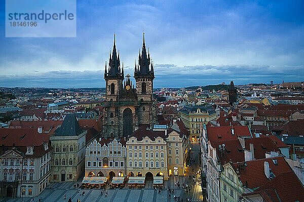 Teynkirche  Prag  Böhmen  Tschechische Republik  Europa