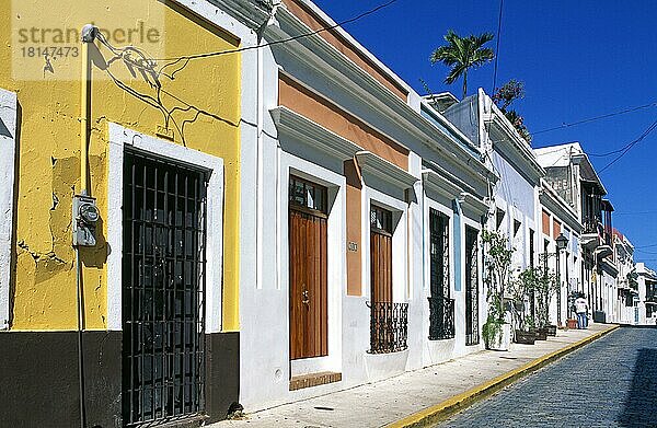 Fassaden in San Juan  Puerto Rico  Karibik  Nordamerika