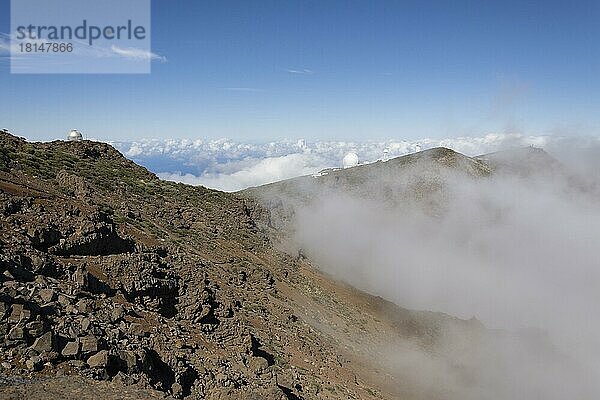 Observatorien am Roque de los Muchachos  Tijarafe  La Palma  Spanien  Europa