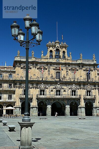 Rathaus von Salamanca  Plaza Mayor  Spanien  Europa