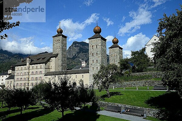 Stockalperpalast  Brig  Kanton Wallis  Schweiz  Europa