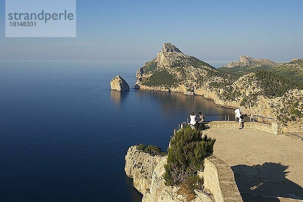 Cap Formentor  Blick vom Mirador des Colomer  Mallorca  Balearen  Spanien  Aussichtspunkt  Europa