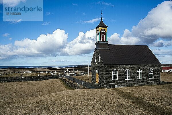 Kirche  Hvalnes  Sudurnes  Island  Europa