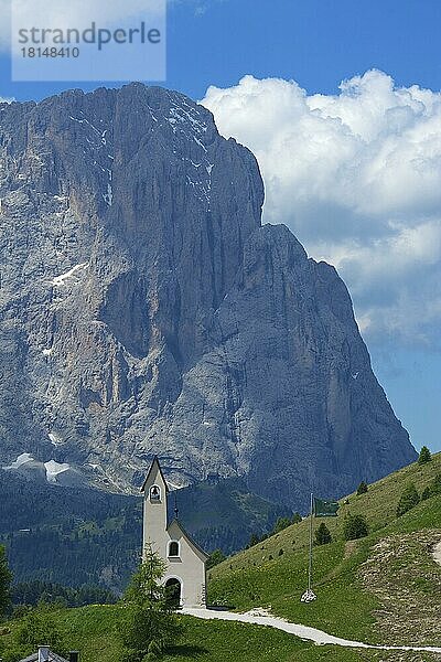 Kapelle am Grödnerjoch  Grödnertal  Dolomiten  Trentino Südtirol  Italien  Europa