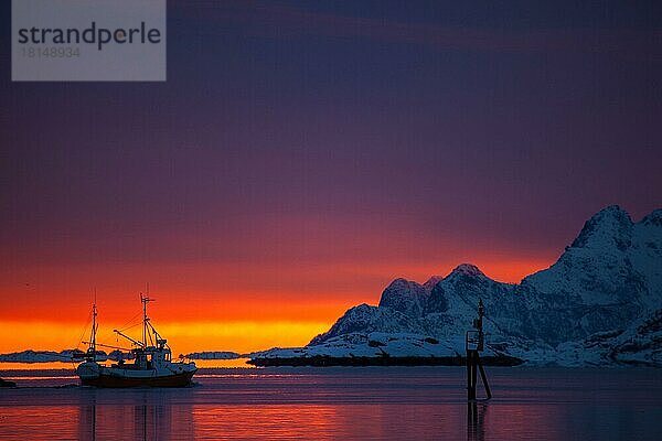 Gimsoystraumen  Lofoten  Nordland  Norwegen  Europa