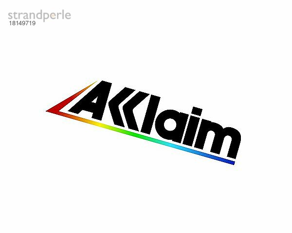 Acclaim Entertainment  gedrehtes Logo  Weißer Hintergrund B