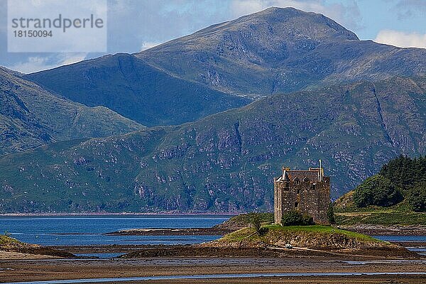 Castle Stalker  Port Appin  Loch Linnhe  Argyl und Bute  Schottland  UK