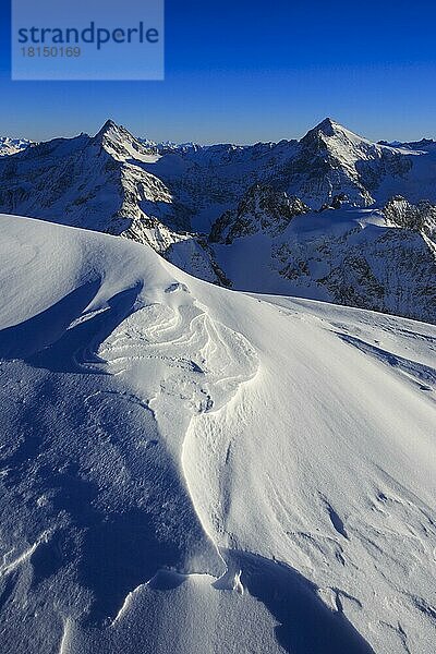 Fleckistock und Sustenhorn  Blick vom Titlis  Urner Alpen  Innerschweizer Alpen  Zentralschweiz  Schweiz  Europa
