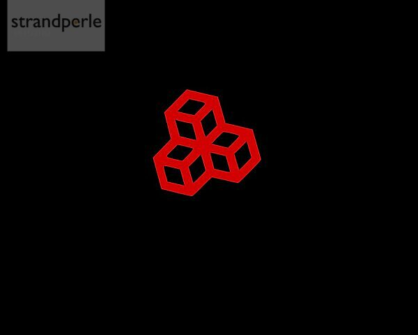 Cargolux  gedrehtes Logo  Schwarzer Hintergrund
