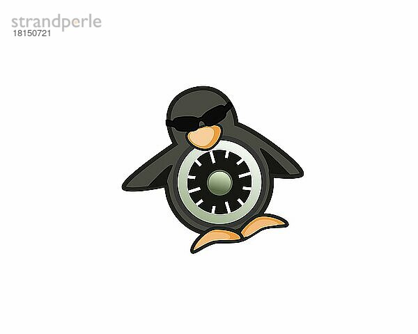 Security Enhanced Linux  gedrehtes Logo  Weißer Hintergrund