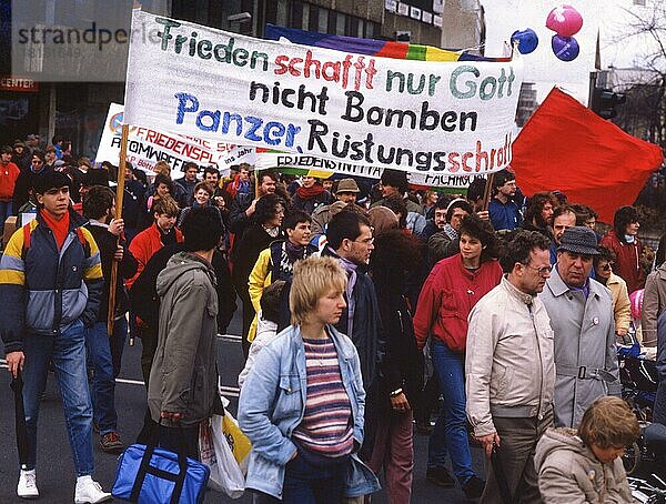 Ruhrgebiet. Ostermarsch Ruhr 86 am 8. 4. 1986
