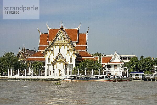 Tempel Wat Rakhang  Bezirk Bangkok Noi  Bangkok  Thailand  Asien