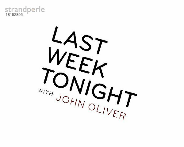 Last Week Tonight with John Oliver  gedrehtes Logo  Weißer Hintergrund B