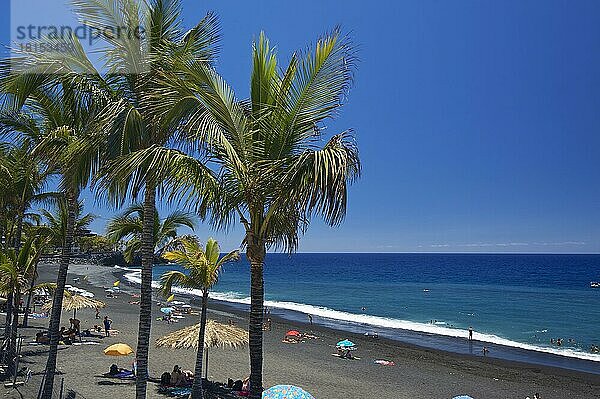Playa de Puerto Naos  La Palma  Kanarische Inseln  Spanien  Europa