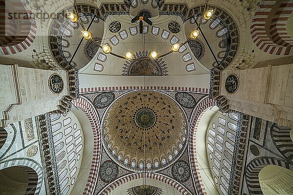 Kuppel der Suleymaniye-Moschee  Istanbul  Türkei  Asien