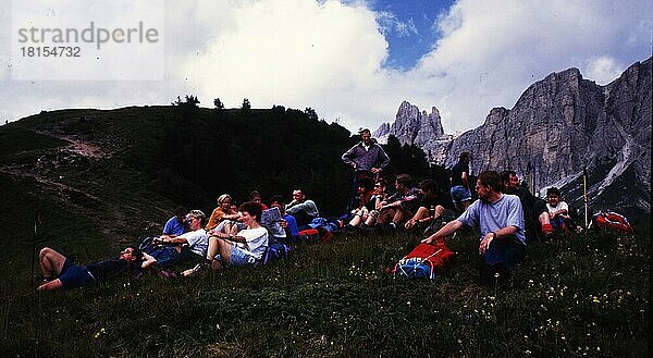 AUS  Österreich  Groß Venediger: Anspruchsvolle Bergtour einer großen Gruppe von Amateuren am 19. 8. 1995 im Bereich des Großen Venedigers  Europa