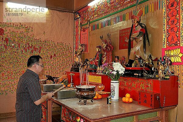 Guan Di Temple  Jalan Tun H.S. Lee  Chinatown  Kuala Lumpur  Malaysia  Asien