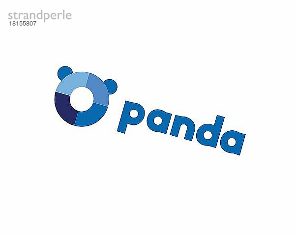 Panda Security  gedrehtes Logo  Weißer Hintergrund B
