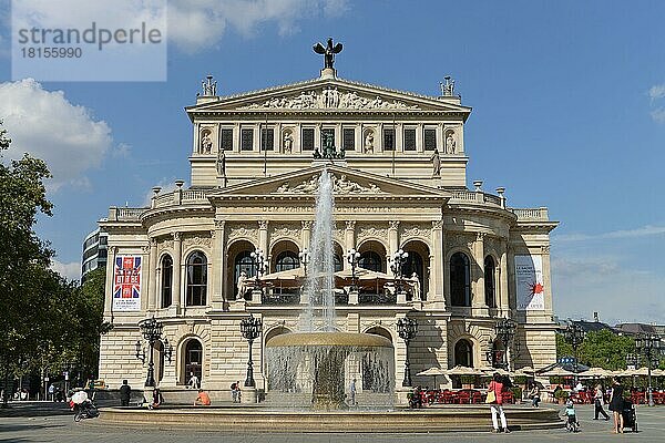 Alte Oper  Opernplatz  Frankfurt am Main  Hessen  Deutschland  Europa