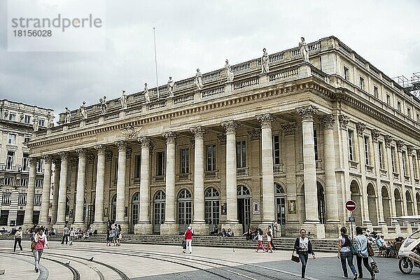 Grand Theatre  Bordeaux  Aquitanien  Großes Theater  Frankreich  Europa