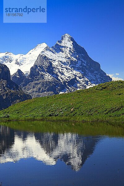 Eiger und Mönch  Grindelwald  Berner Oberland  Schweiz  Europa