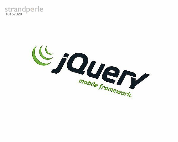 JQuery Mobile  gedrehtes Logo  Weißer Hintergrund B
