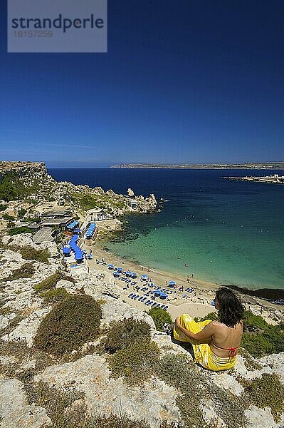 Cirkewwa-Bucht  Paradise Beach  Malta  Europa