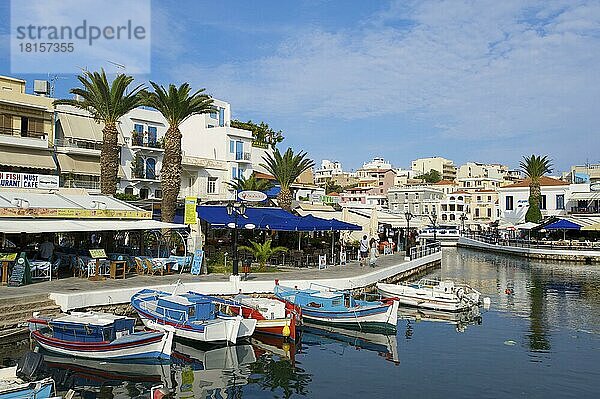 Vouliseni See in Agios Nikolaos  Kreta  Griechenland  Europa