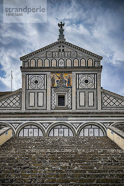 Kirche San Miniato  Florenz  UNESCO-Weltkulturerbe  Toskana  Italien  Europa