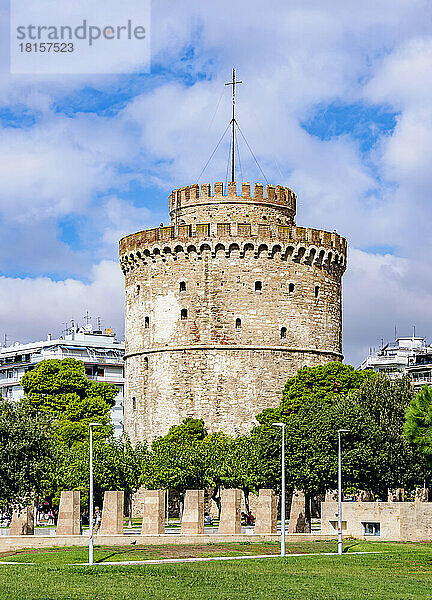 Weißer Turm  UNESCO-Weltkulturerbe  Thessaloniki  Zentralmazedonien  Griechenland  Europa