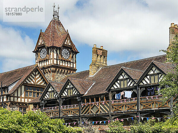 Almshouses and Barrett Browning Institute  Ledbury  Herefordshire  England  Vereinigtes Königreich  Europa