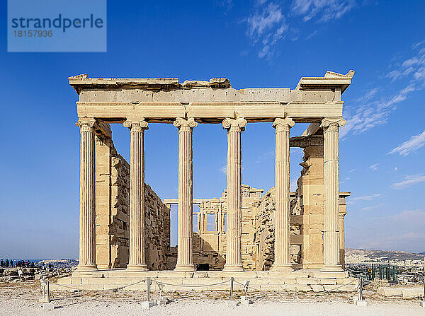 Erechtheion  Ostfassade  Akropolis  UNESCO-Weltkulturerbe  Athen  Attika  Griechenland  Europa