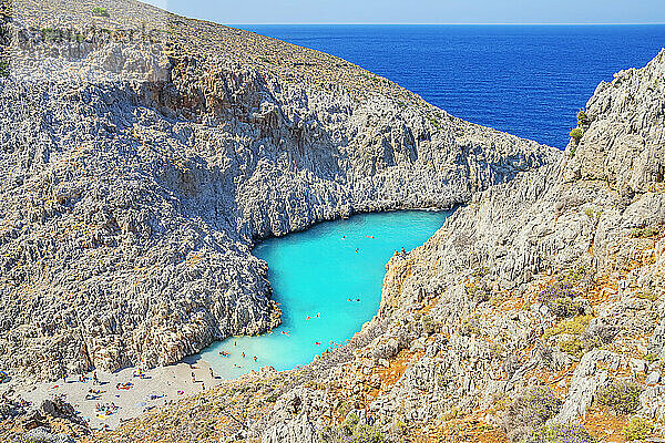 Seitan Limania Strand  Chania  Kreta  Griechische Inseln  Griechenland  Europa