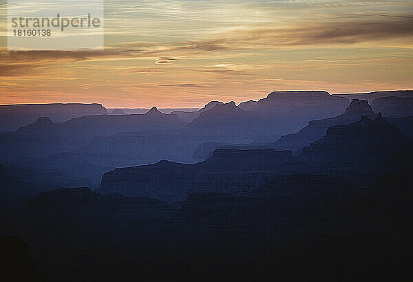 Sonnenuntergang vom Desert View im Grand Canyon National Park